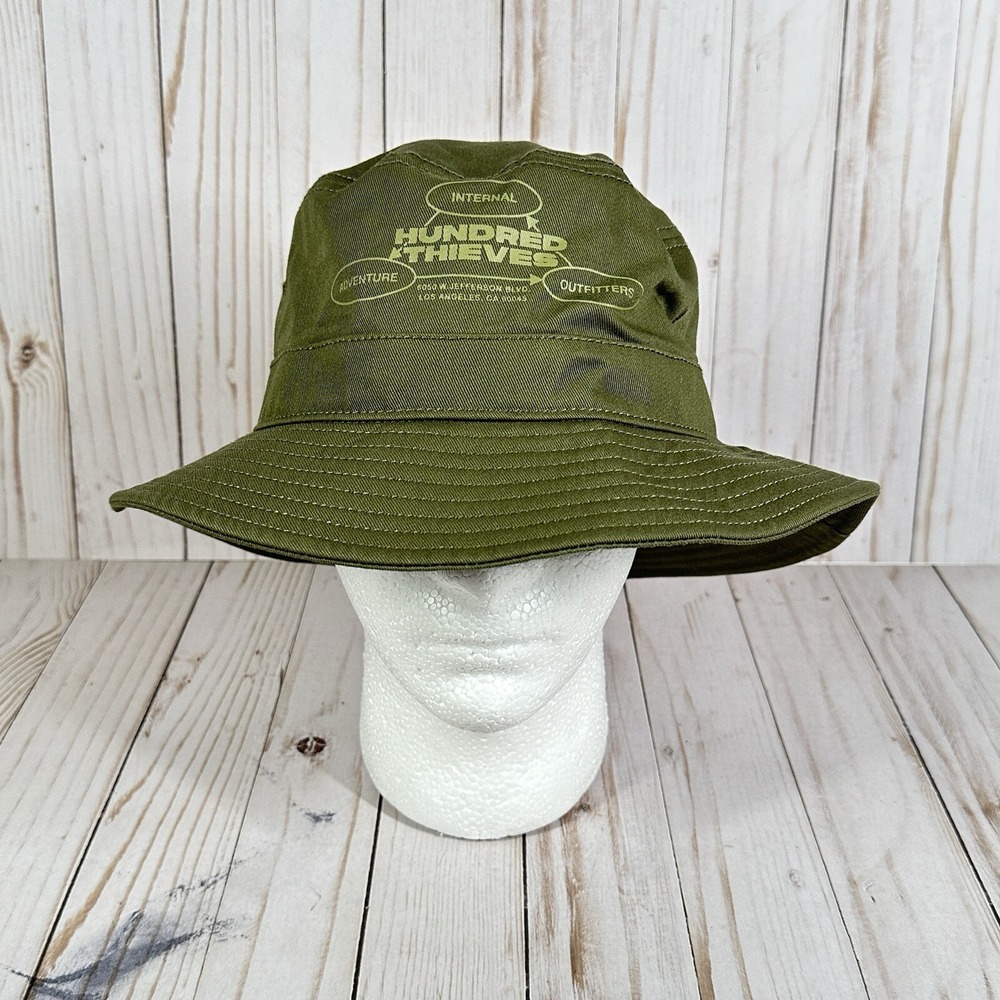 100 Thieves Bucket Hat - Olive Green - NEW Outdoors Gardening Fishing Hiking